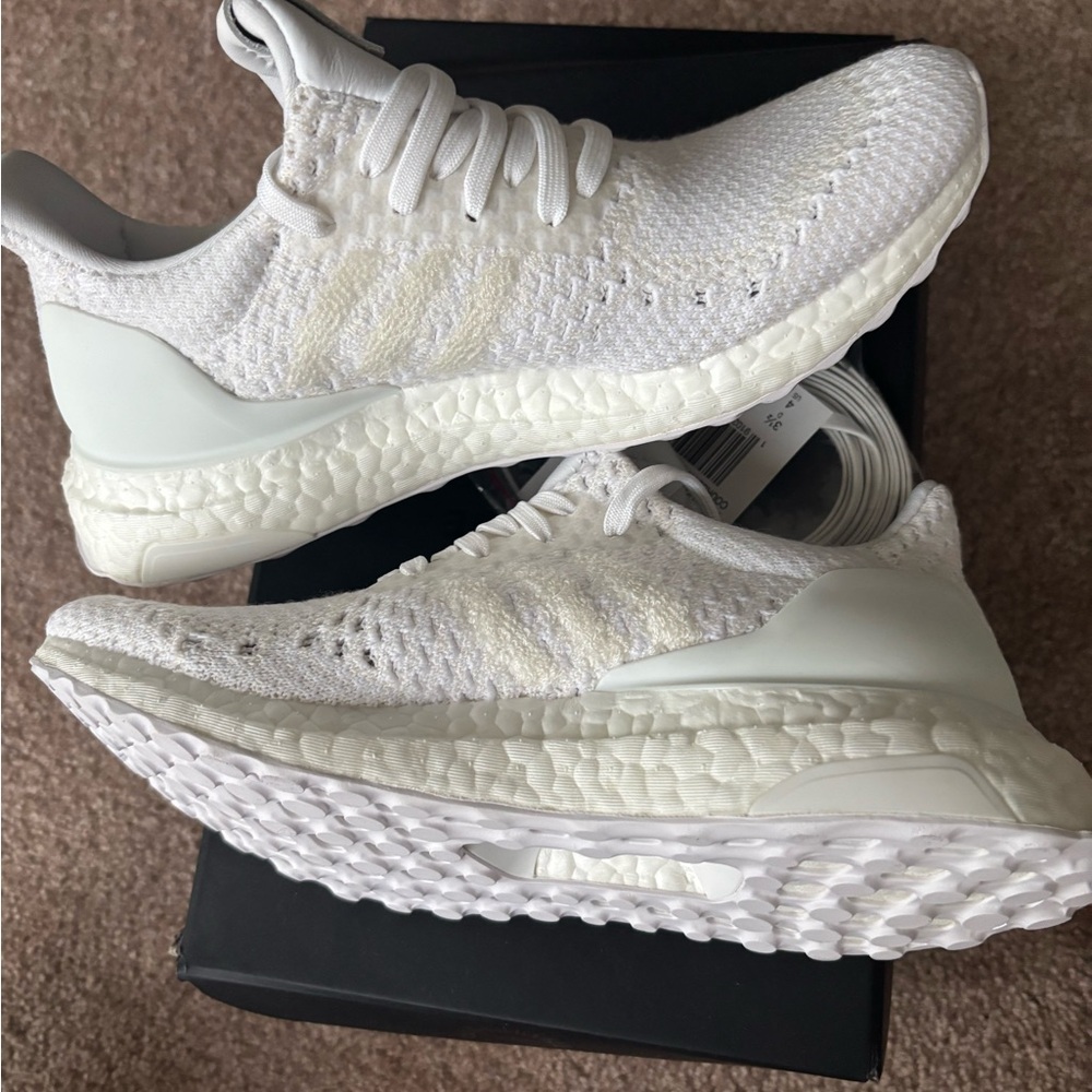 Adidas White Knit Sneakers